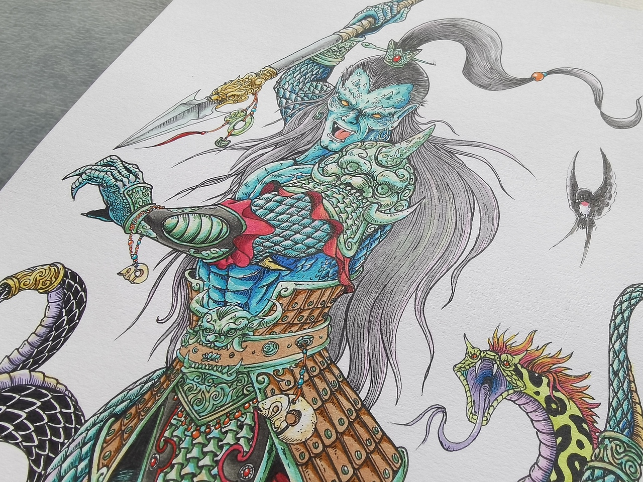 025.06.30毣柞山海-北山经-北嚣山-山神