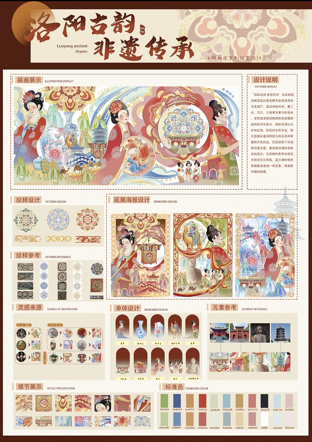洛阳古韵（图ZMzkyOTIzNjA4） - 商业插画 - 站酷设计师莫白祁原创素材 - 站酷ZCOOL