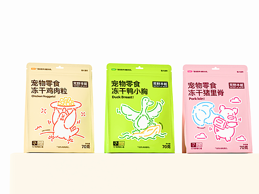 荒野本能© | 宠物零食冻干包装 | 品牌视觉设计