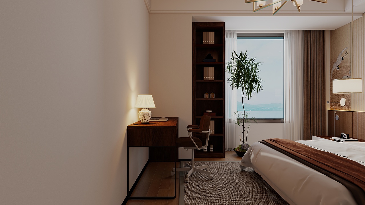 正弘毓秀·129㎡ | 东方雅韵，木色生香，极简大境（图ZMzkyOTMzNDQ0） - 家装设计 - 站酷设计师设计师丁工原创素材 - 站酷ZCOOL