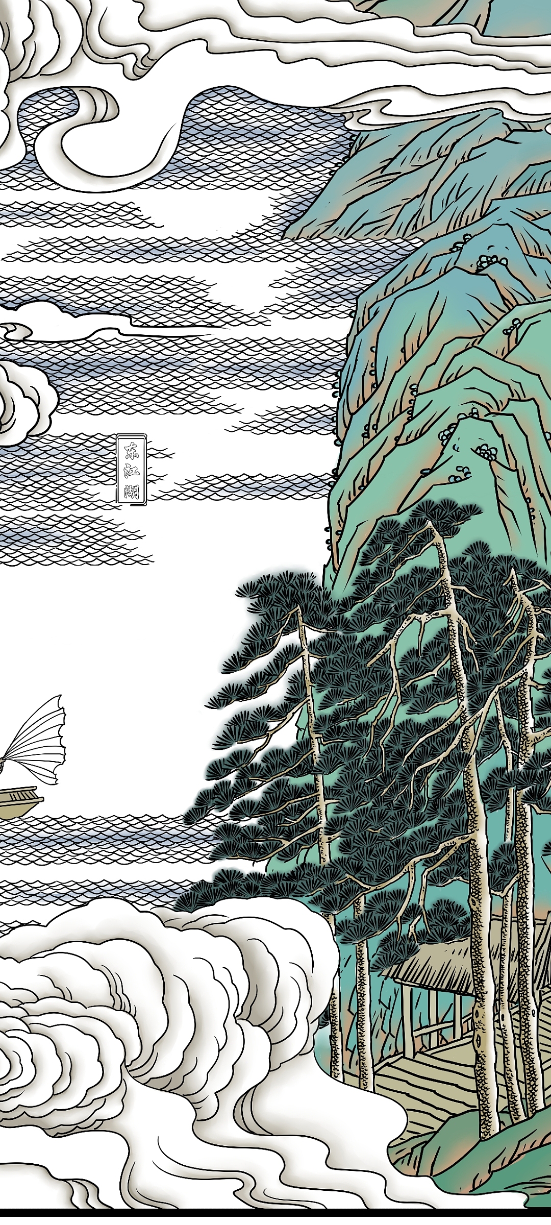 浮雕上色稿（图ZMzkyOTQ1Mjky） - 商业插画 - 站酷设计师岗底长江原创素材 - 站酷ZCOOL
