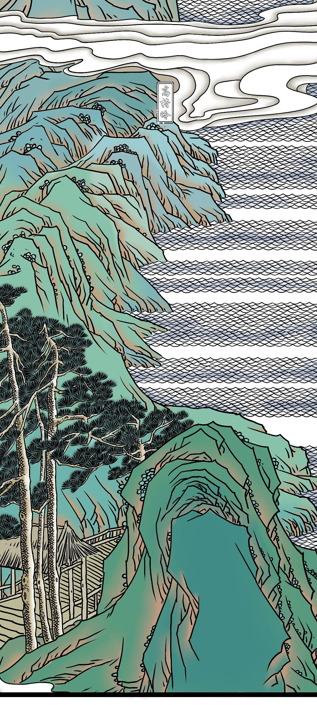 浮雕上色稿（图ZMzkyOTQ1Mjk2） - 商业插画 - 站酷设计师岗底长江原创素材 - 站酷ZCOOL