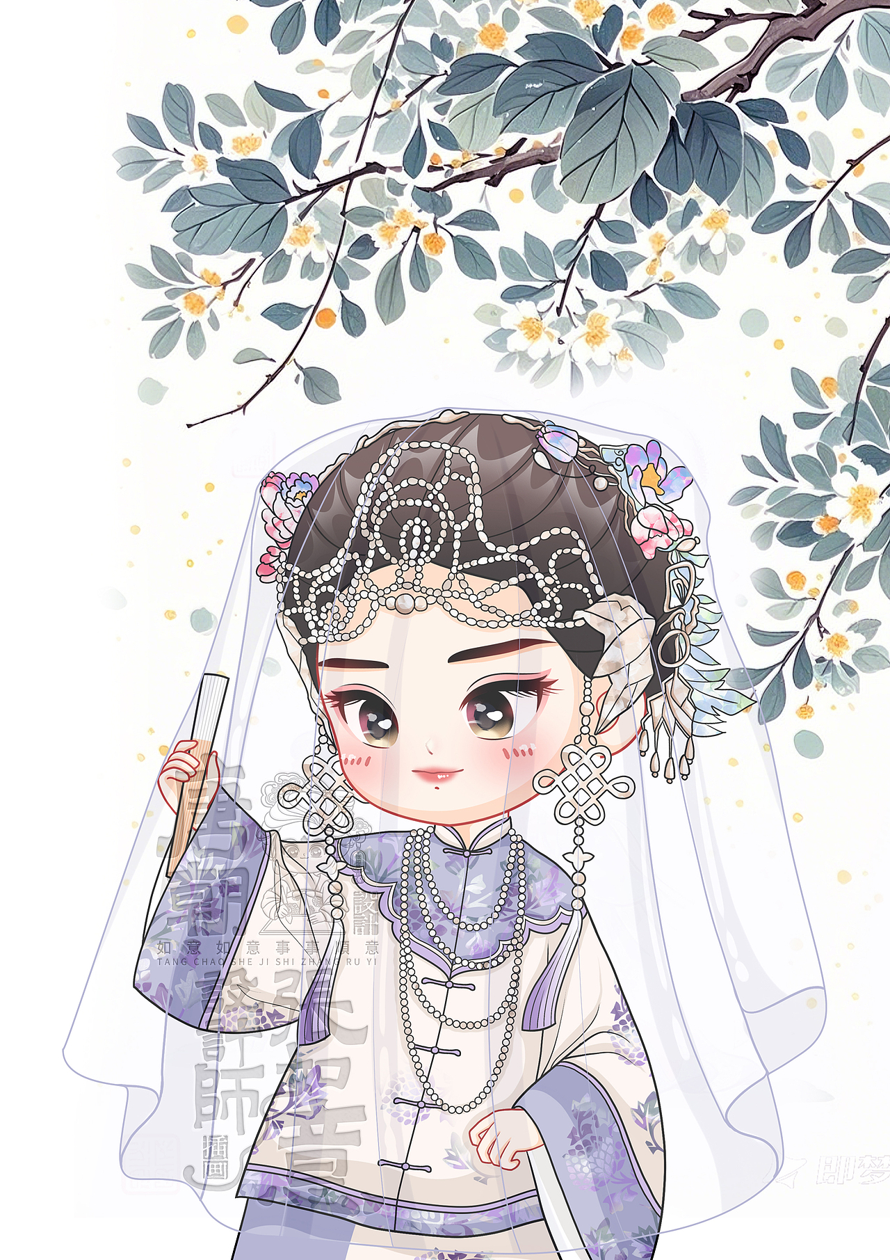 个人照片手绘Q版人物插画（图ZMzkyOTUyOTU2） - IP形象 - 站酷设计师唐朝设计师张如意原创素材 - 站酷ZCOOL