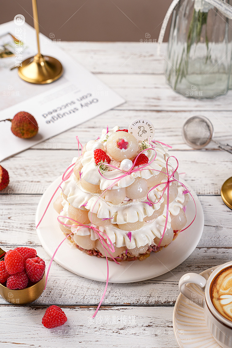 武汉蛋糕拍摄|下午茶荔枝蛋糕|甜品小蛋糕图片