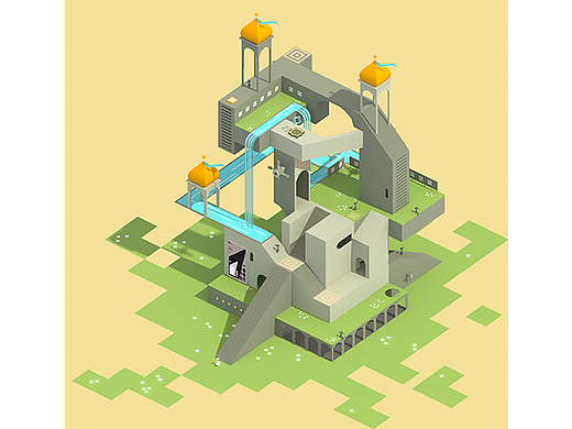 致敬纪念碑谷（个人主页-ZNzIxNjg4OTI=） - 景观设计 - 站酷设计师圆yu椭圆原创素材 - 站酷ZCOOL