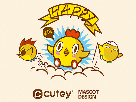 Cutey品牌形象插画，漫画，产品