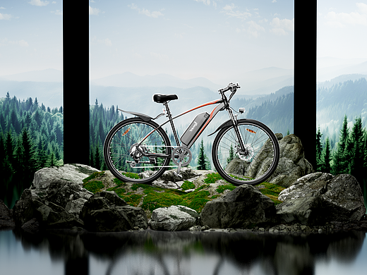 IWAFO-IE3电动自行车-动画渲染