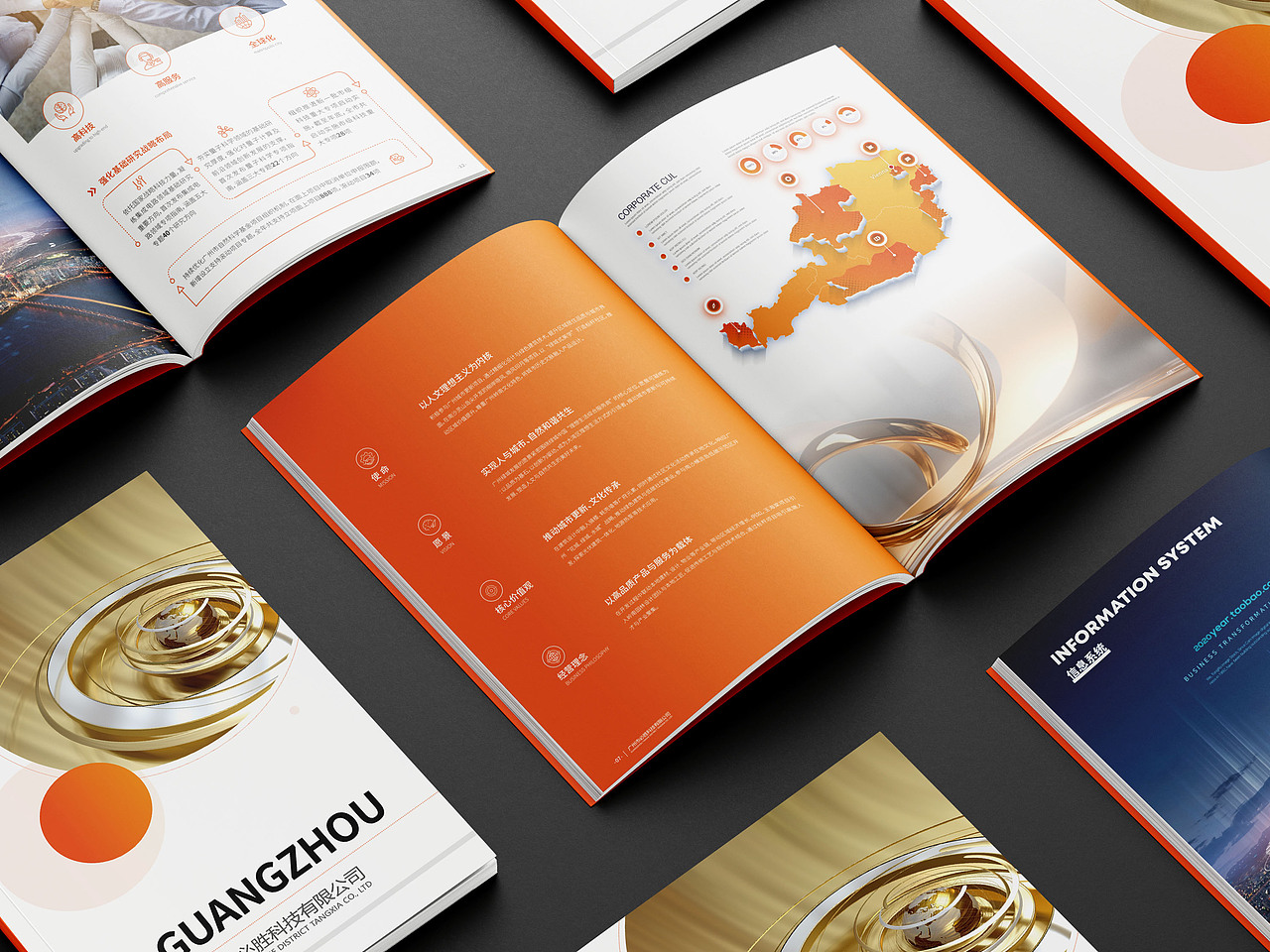 橙色画册-调数据可视化