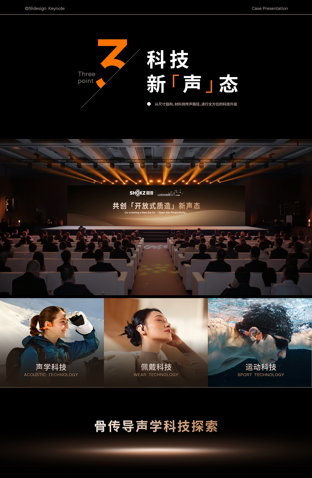 发布会 Keynote 全案|2025 Shokz韶音新声态发布会(图ZMzkyOTcxNzA4) - PPT/Keynote - 站酷设计师夺幕传媒原创素材 - 站酷ZCOOL