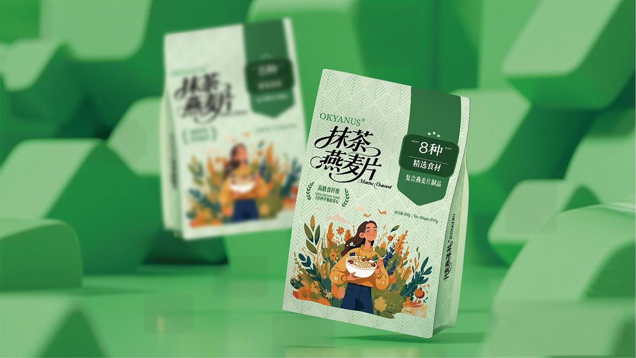 JINGY STUDIO✖OKYANUS|燕麦片包装袋设计