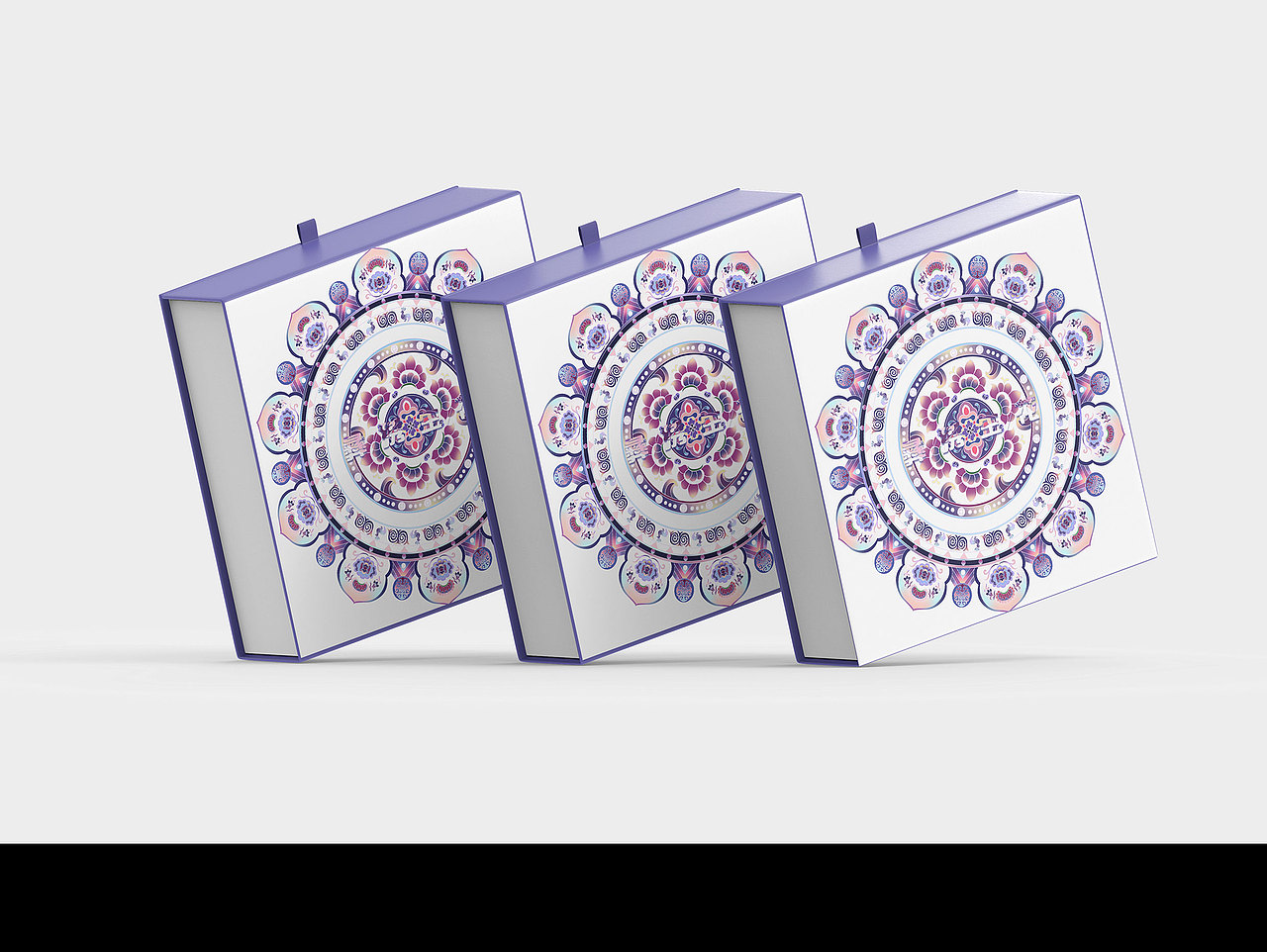 彝/绣/生/花-文创插画纹样-非物质文化遗产(非遗)