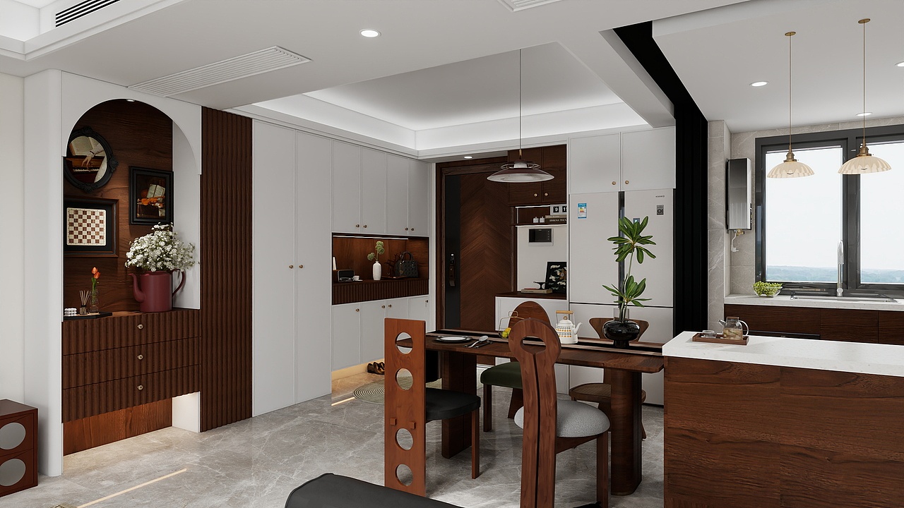 法式中古风～143平米（图ZMzkzMDA5NDYw） - 家装设计 - 站酷设计师Eva羡月原创素材 - 站酷ZCOOL