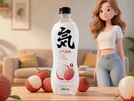 把夏天的温柔，酿成一杯荔枝气泡水