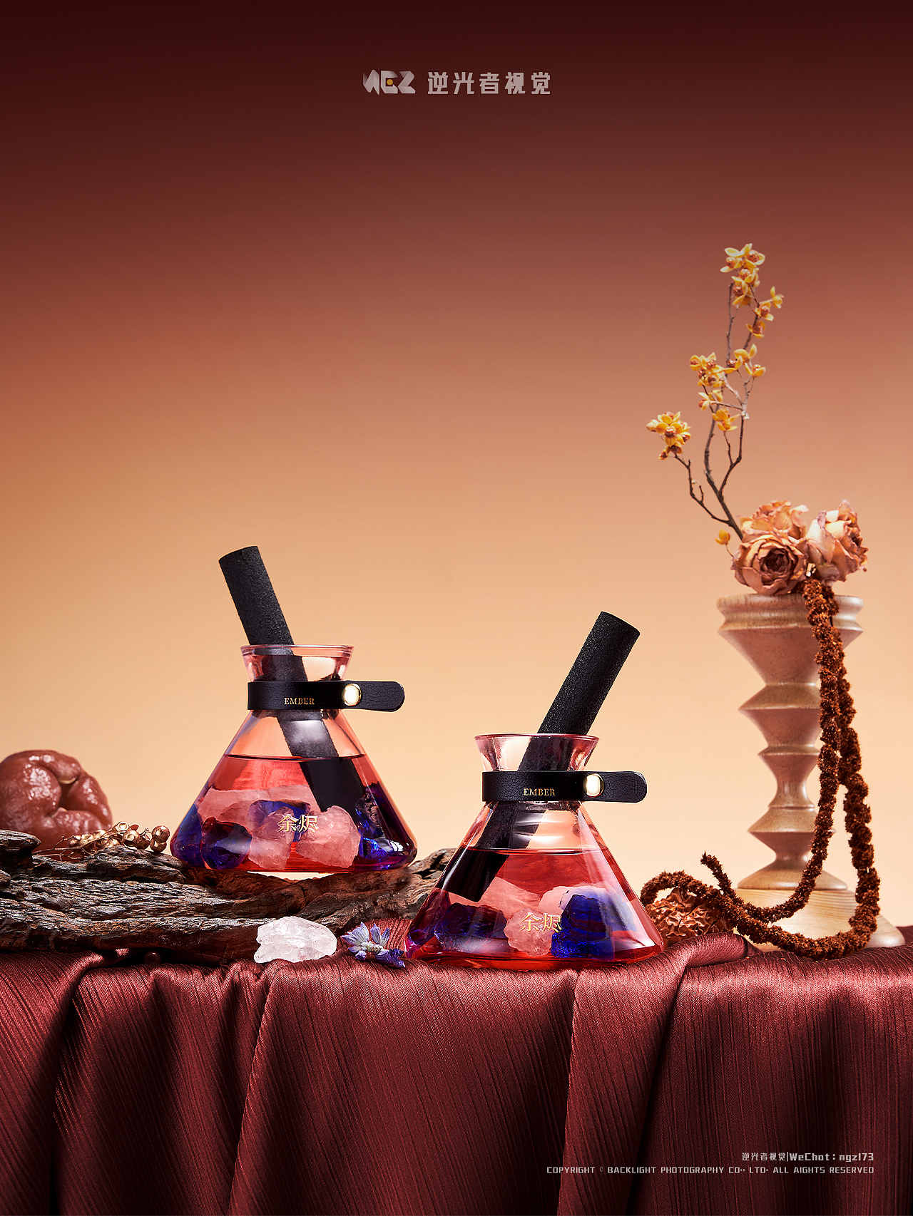 无火香薰静物摄影/树派/逆光者视觉