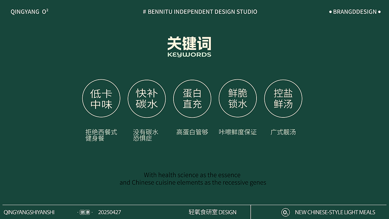 中式轻体餐 轻氧食研室 品牌视觉设计