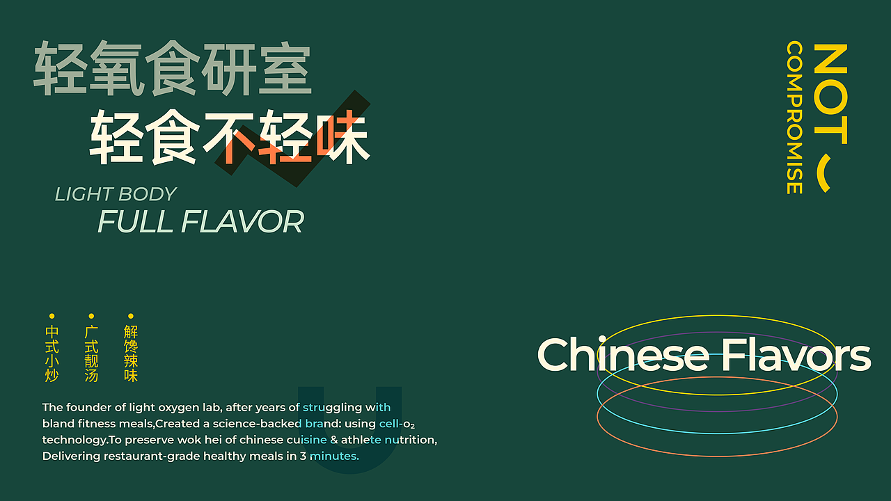 中式轻体餐 轻氧食研室 品牌视觉设计