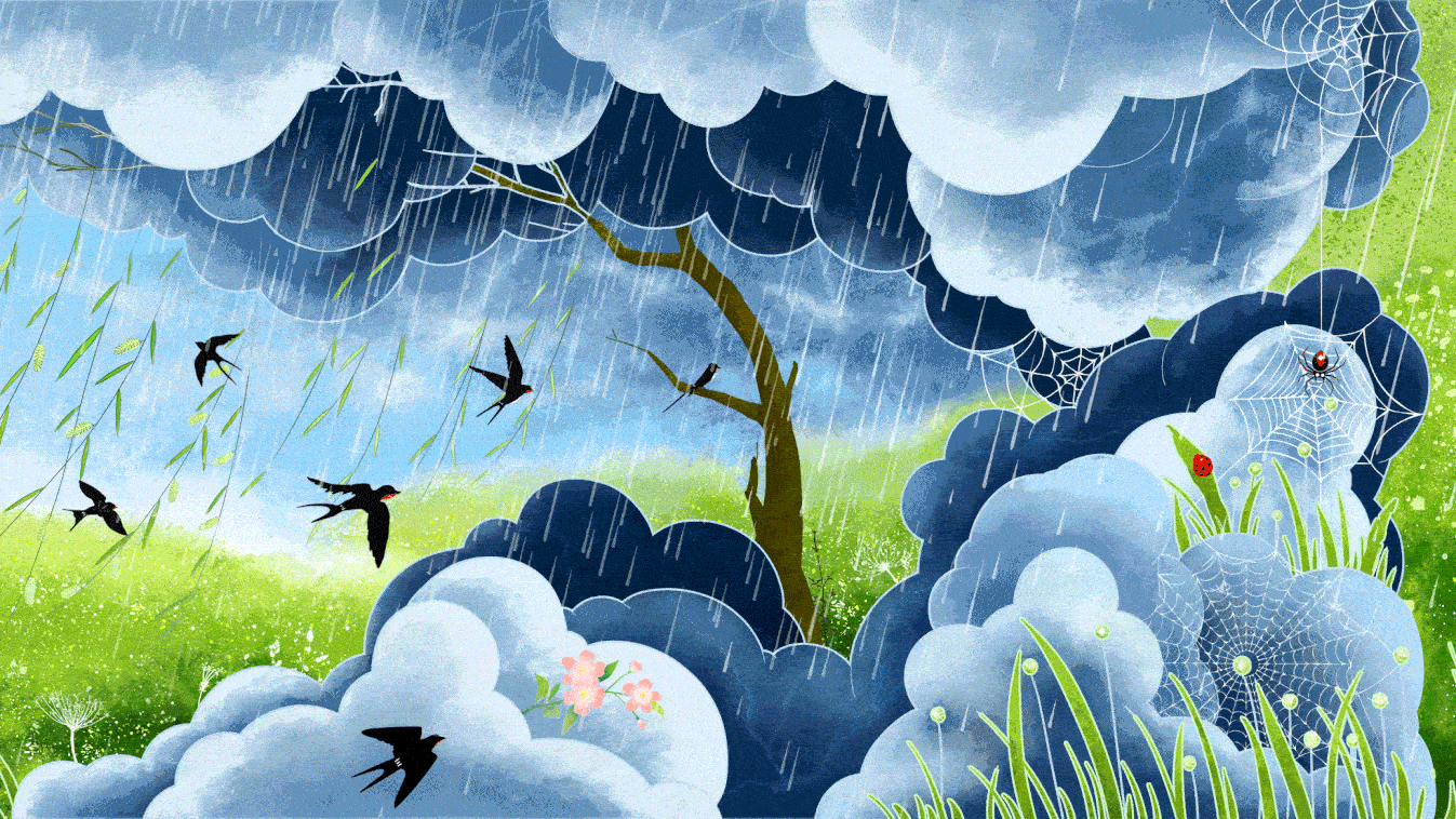 四季轮回 时序长卷（图ZMzkzMDE3MzM2） - 艺术插画 - 站酷设计师enthanter原创素材 - 站酷ZCOOL