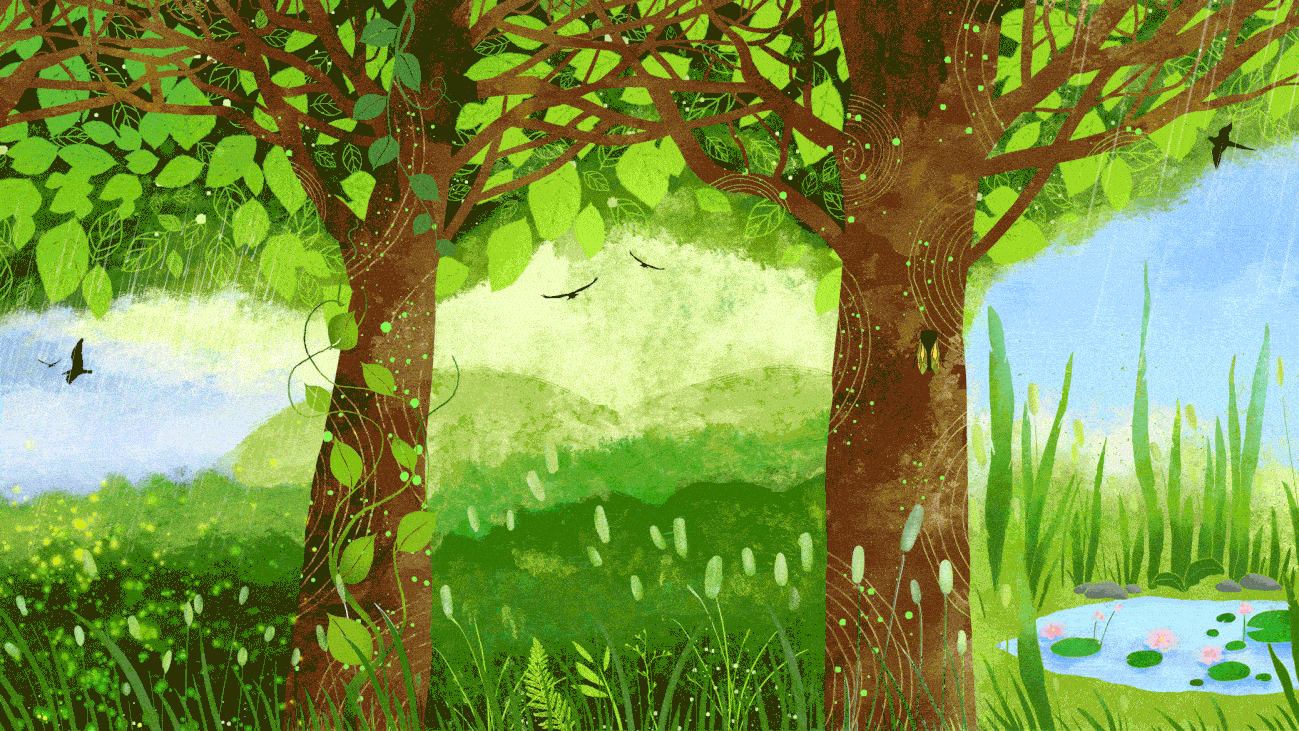 四季轮回 时序长卷（图ZMzkzMDE3NDA4） - 艺术插画 - 站酷设计师enthanter原创素材 - 站酷ZCOOL