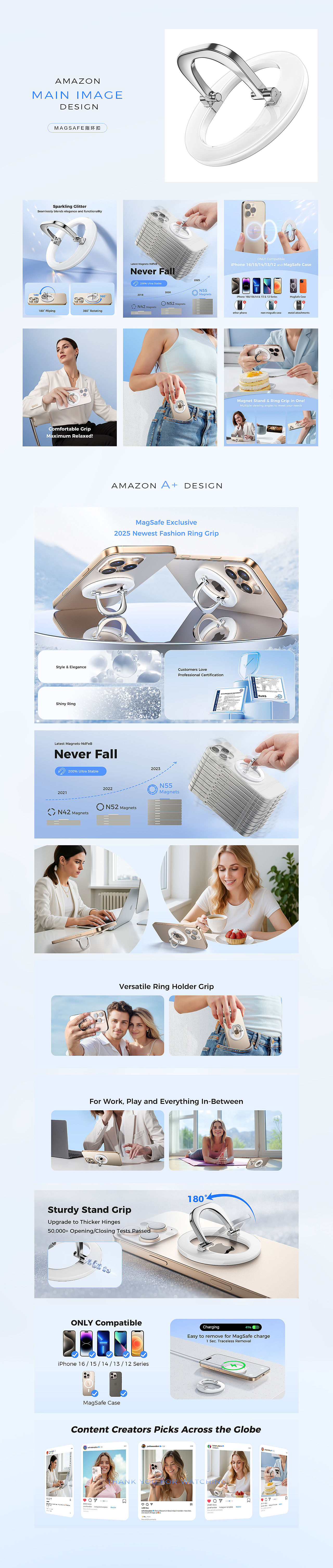 亚马逊主图/A+ magsafe 手机支架（图ZMzkzMDE3OTY4） - 电商 - 站酷设计师TY_七原创素材 - 站酷ZCOOL