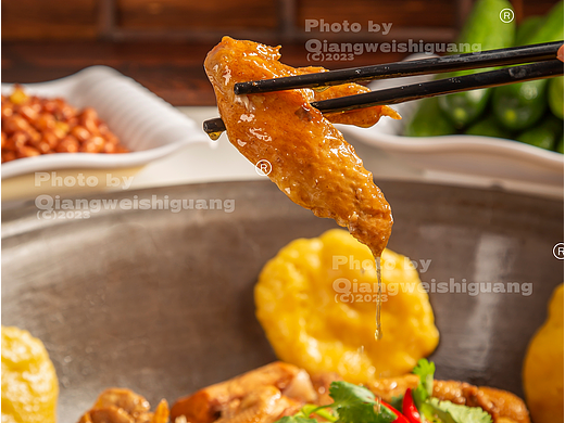 地锅柴鸡排骨拍摄