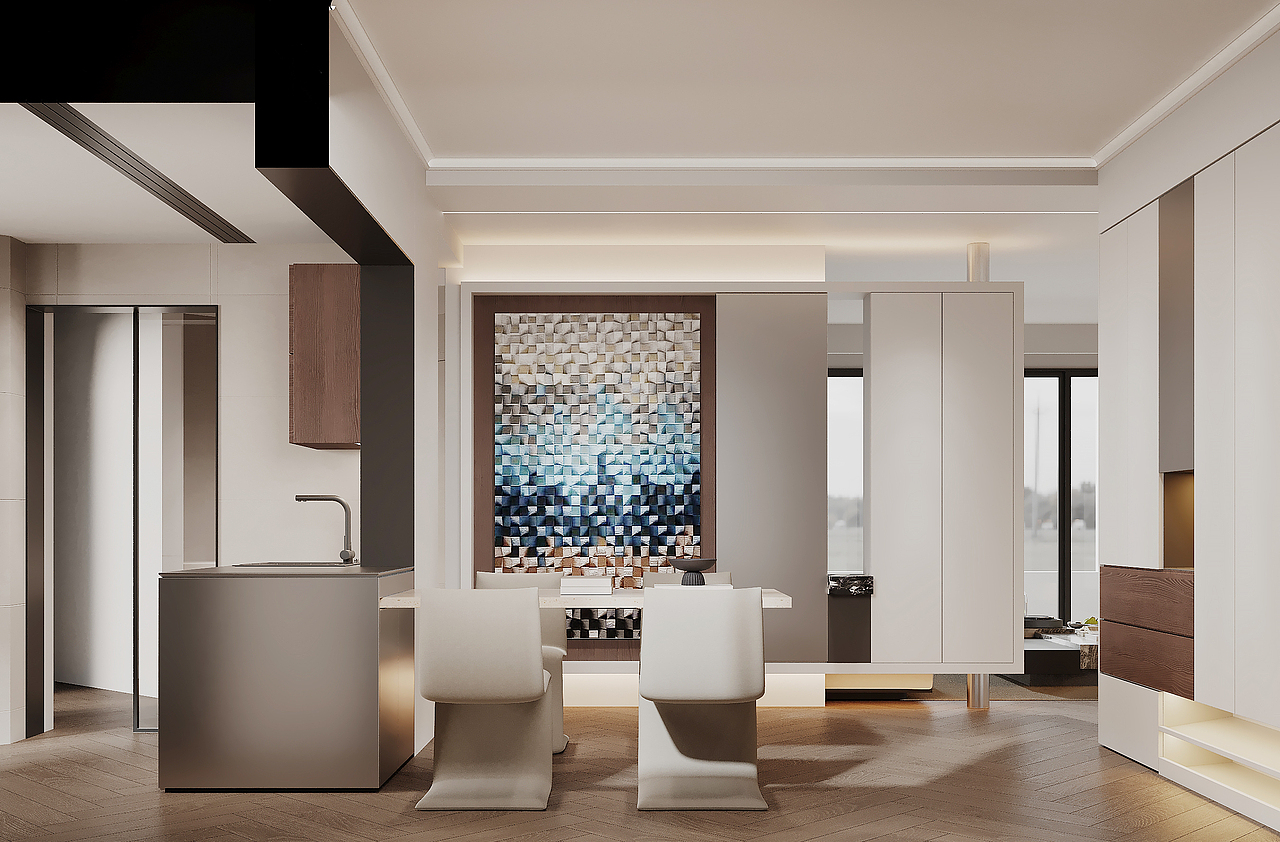 现代主义住宅设计-精装改造（图ZMzkzMDIyODEy） - 家装设计 - 站酷设计师近在咫尺设计原创素材 - 站酷ZCOOL