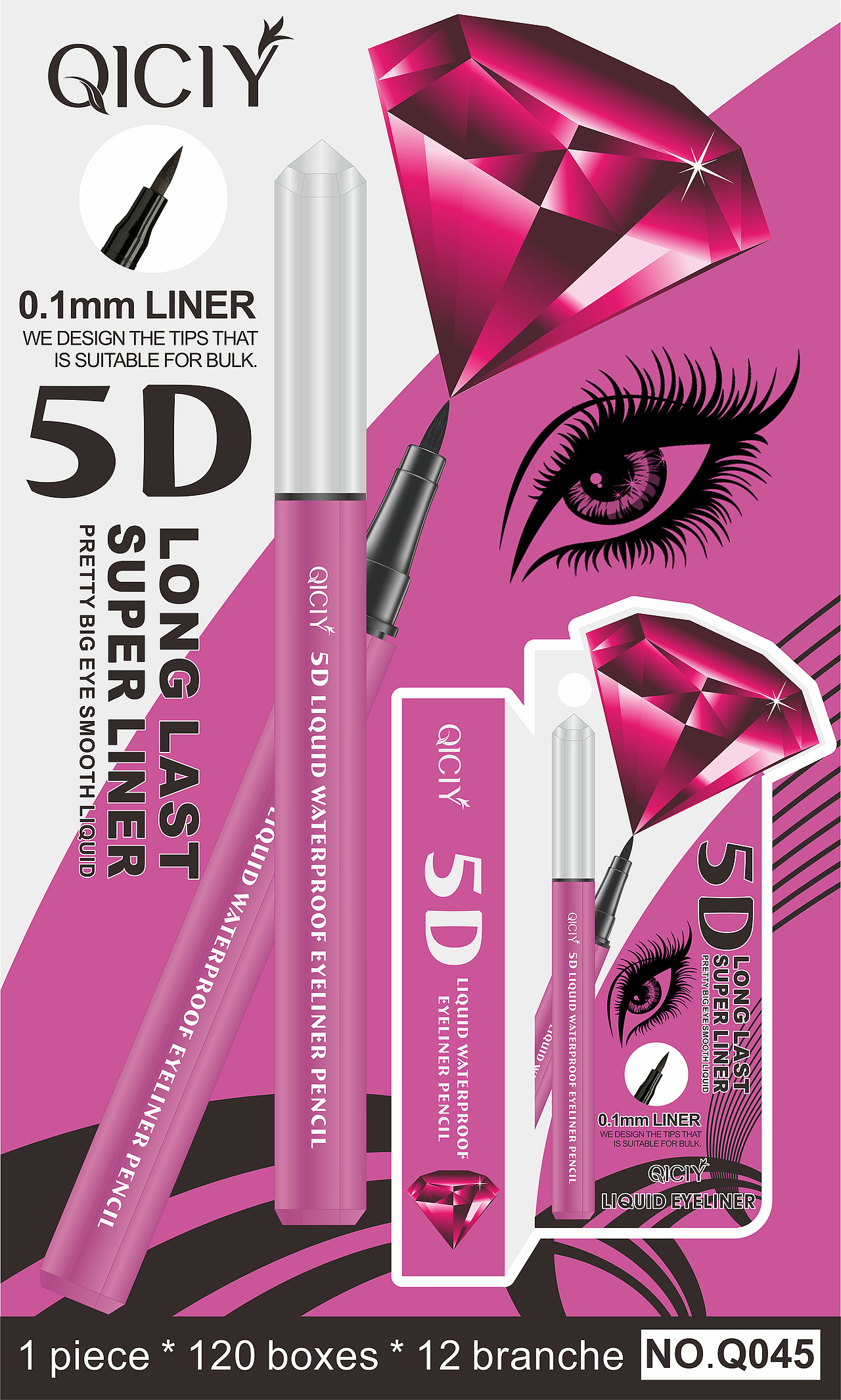 作品：眼线笔海报设计（图ZMzkzMDI3MDM2） - 海报 - 站酷设计师陈耿森原创素材 - 站酷ZCOOL