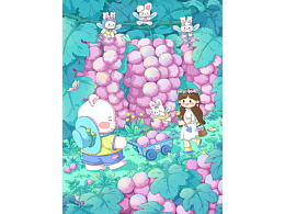 原创插画|各位，摘葡萄啦！