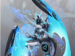 【立繪稿】藍(lán)色晶格