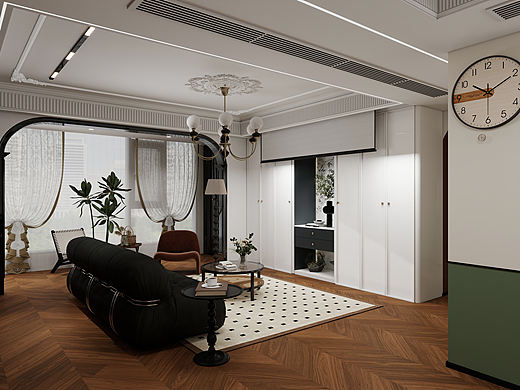 法式复古143平方璀璨铂湾（个人主页-ZNzIxNzc3MDg=） - 家装设计 - 站酷设计师Eva羡月原创素材 - 站酷ZCOOL