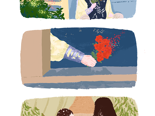 电视剧插画｜水月洞天（个人主页-ZNzIxNzgzMjA=） - 创作习作 - 站酷设计师蓝胭脂原创素材 - 站酷ZCOOL
