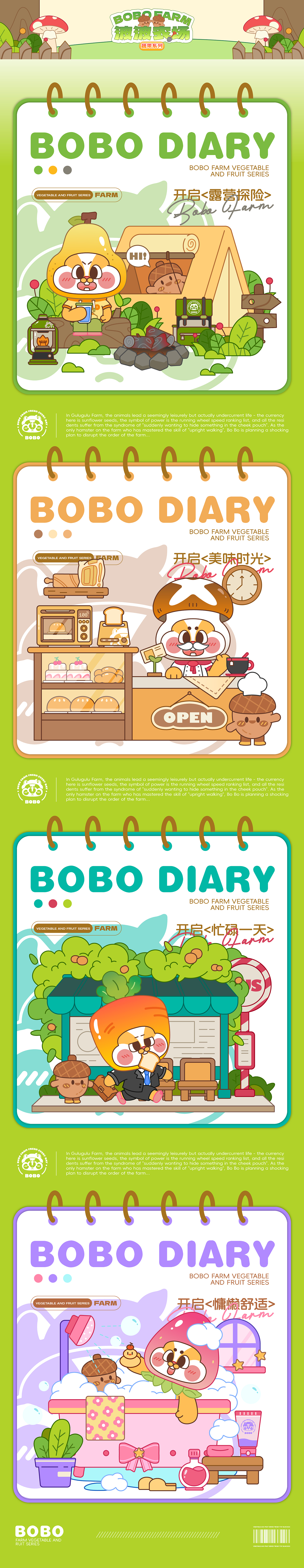 BOBO&COCO | 波波农场系列潮玩盲盒IP设计
