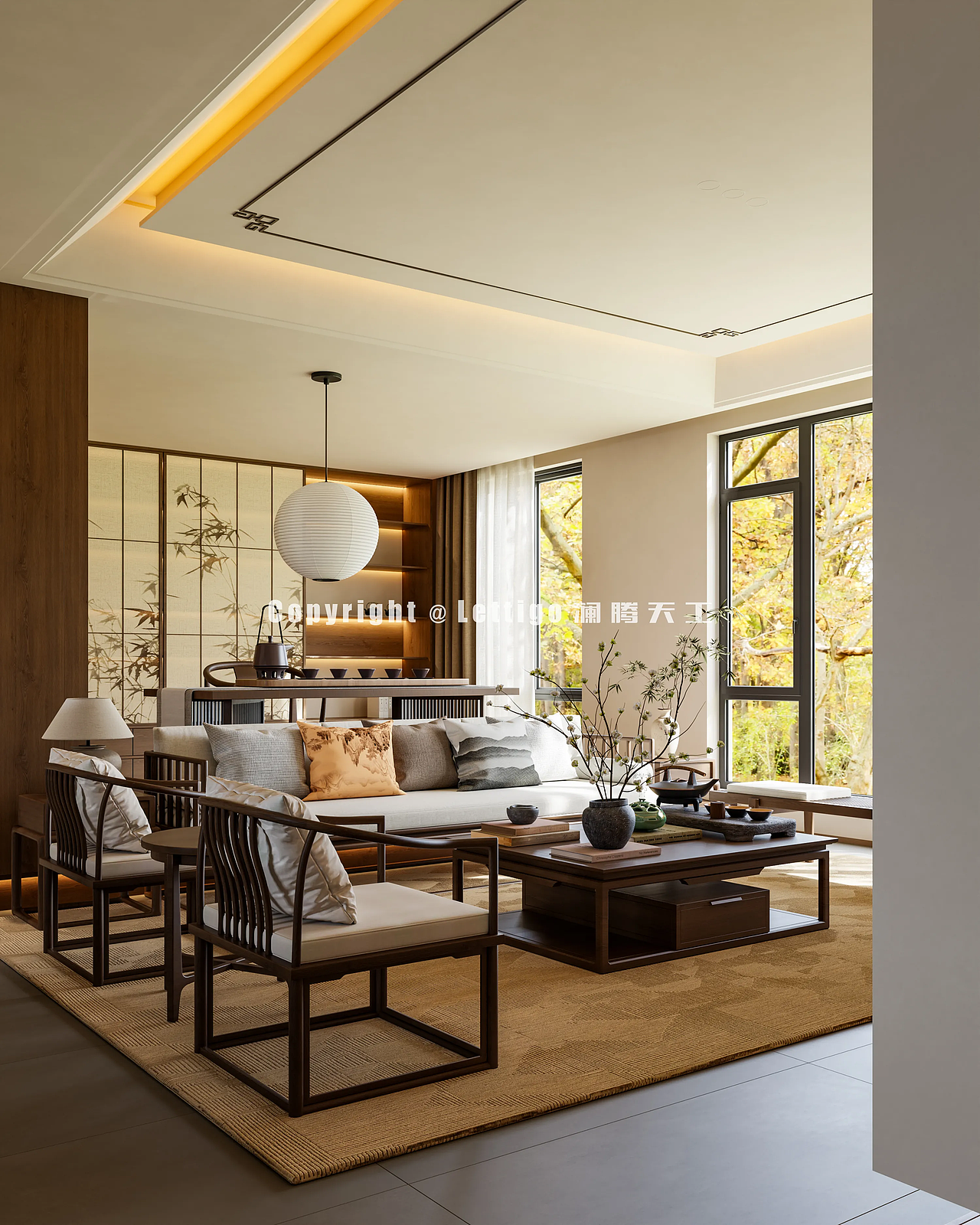 宋式美学｜茶烟袅袅，余韵心居（图ZMzkzMDU3MTM2） - 家装设计 - 站酷设计师澜腾天工表现李工原创素材 - 站酷ZCOOL