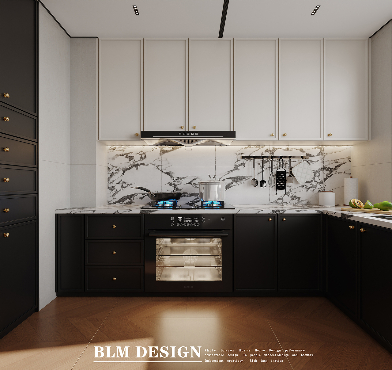 法式复古设计案例分享—白龙马效果图