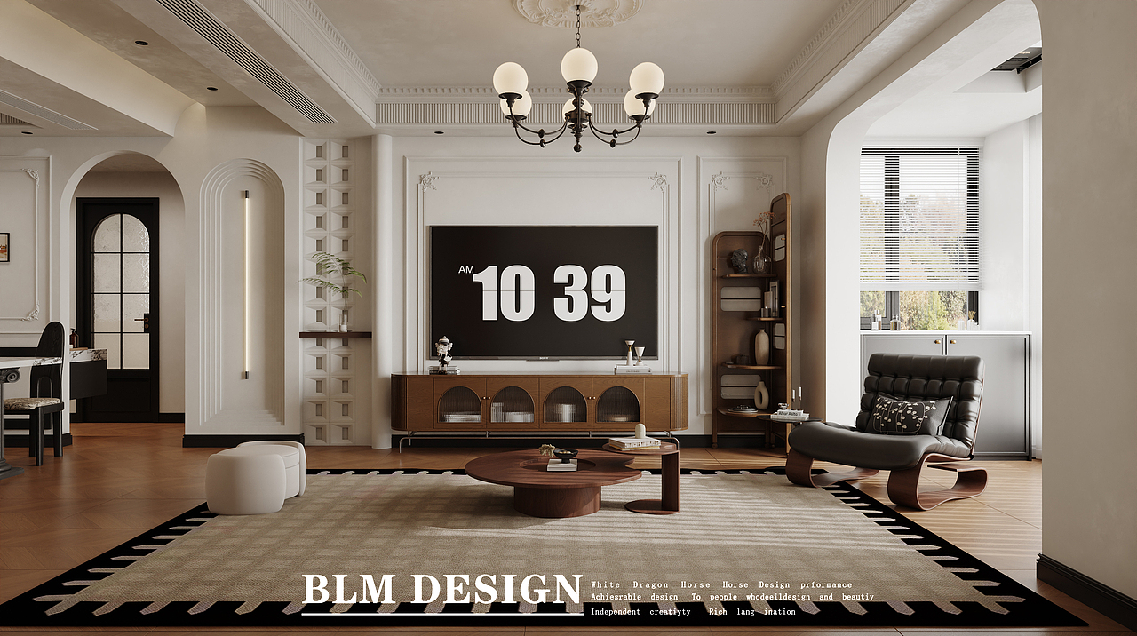 法式复古设计案例分享—白龙马效果图