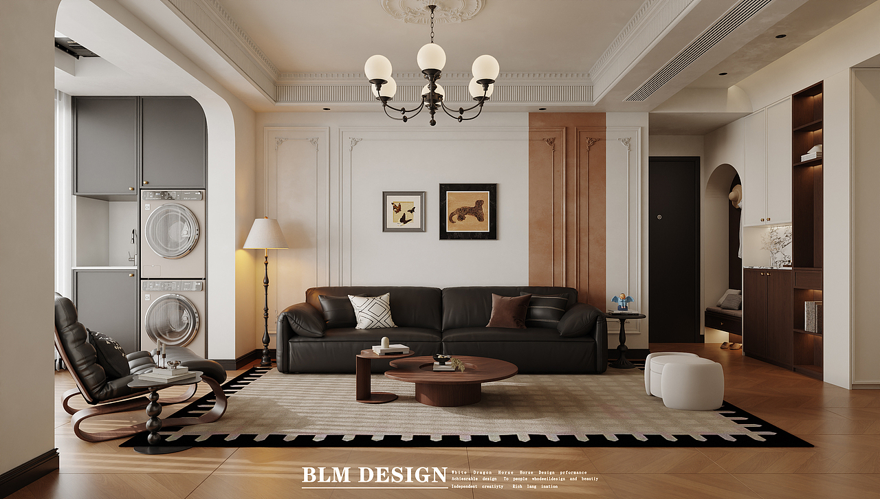 法式复古设计案例分享—白龙马效果图