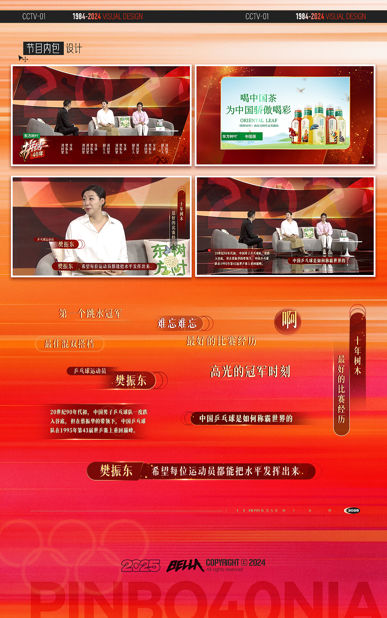 ccvt-1《拼搏40年》节目视觉包装设计