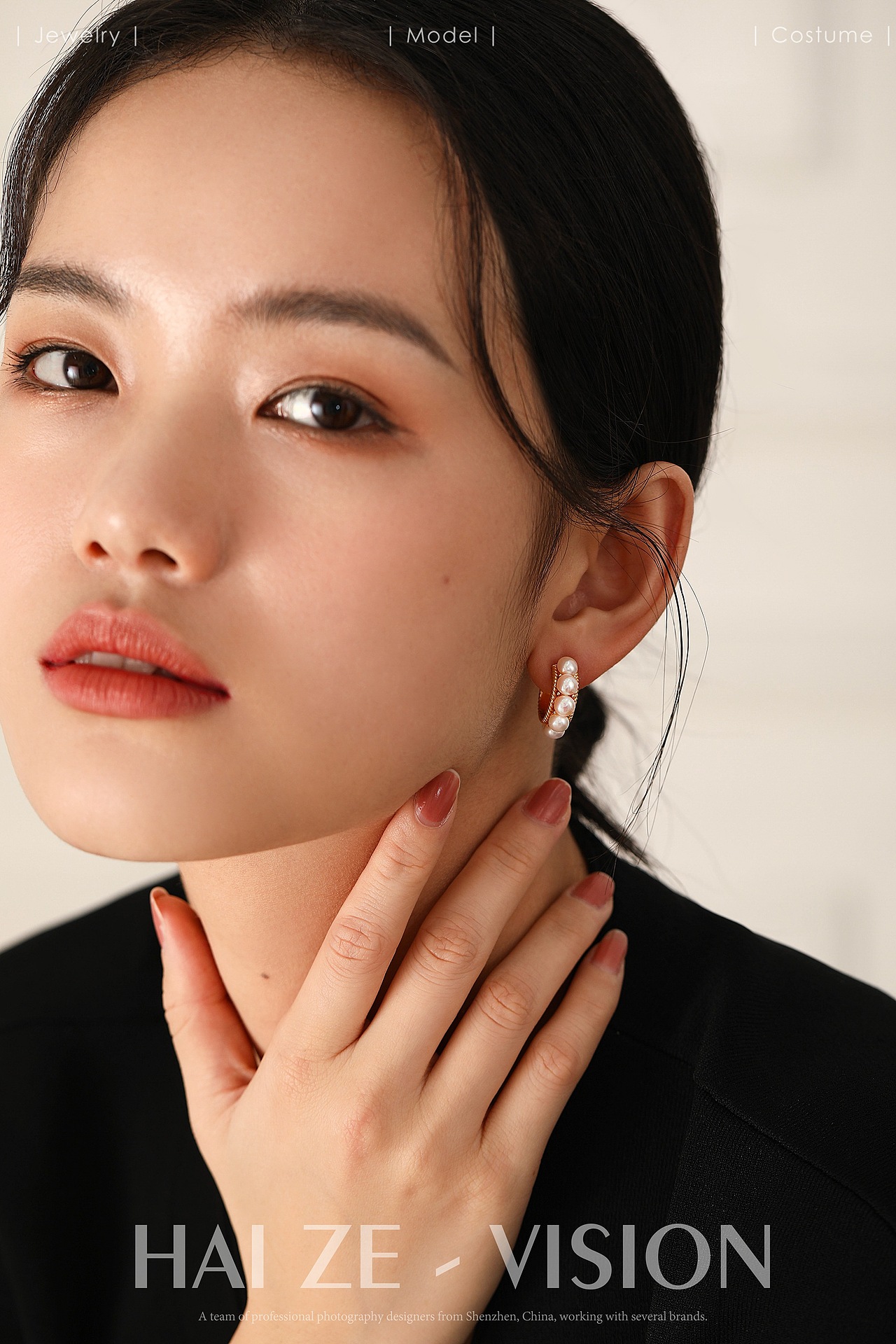 珠宝首饰模特佩戴图