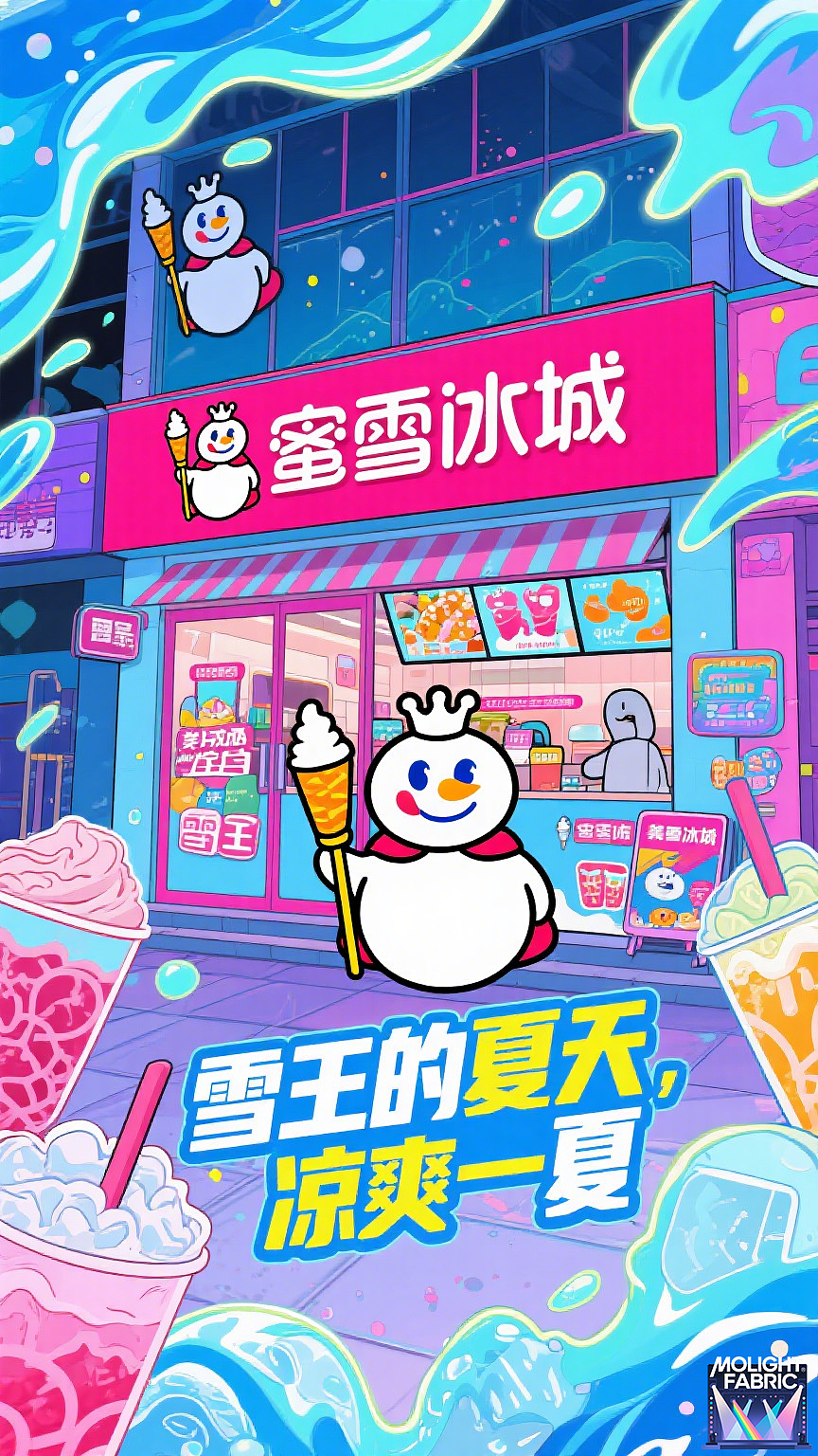 AIGC动画短片 | 雪王的夏天（图ZMzkzMDk3NTI0） - 动画片 - 站酷设计师莫棱光造原创素材 - 站酷ZCOOL