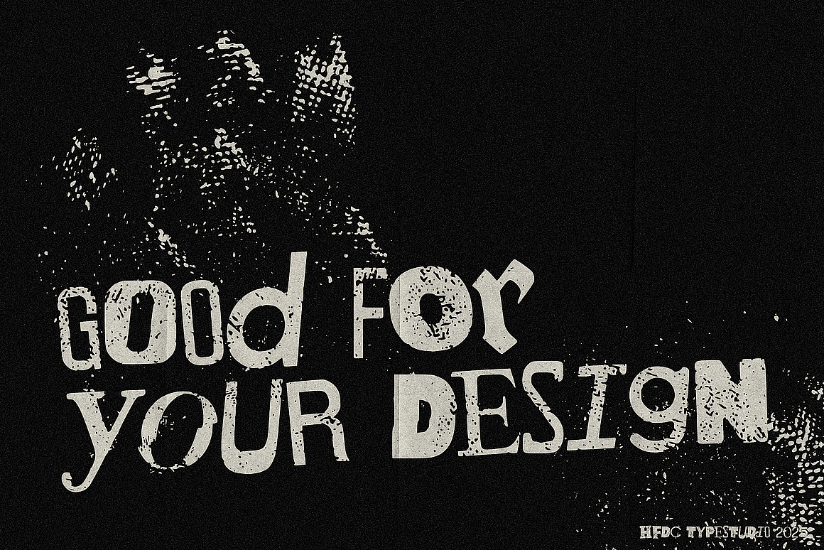 潮流复古叛逆重金属摇滚朋克音乐海报封面标题英文字体