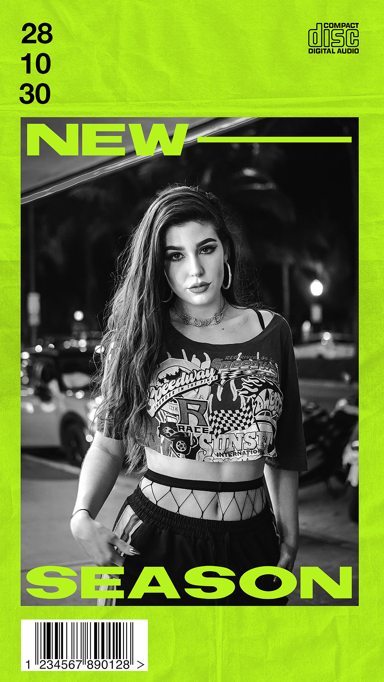 25款潮流时尚霓虹撕纸效果新媒体推广电商海报样机