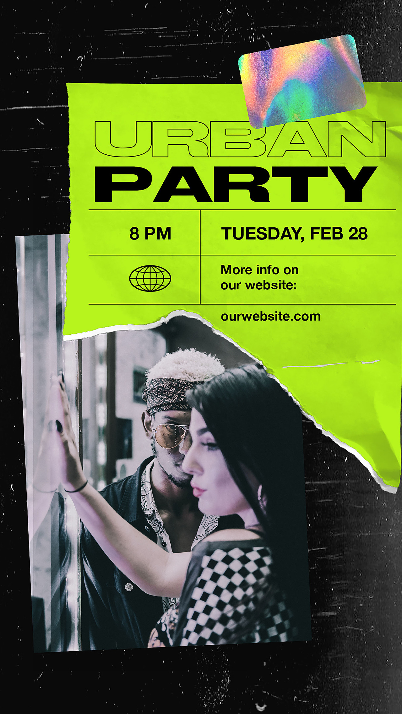 25款潮流时尚霓虹撕纸效果新媒体推广电商海报样机