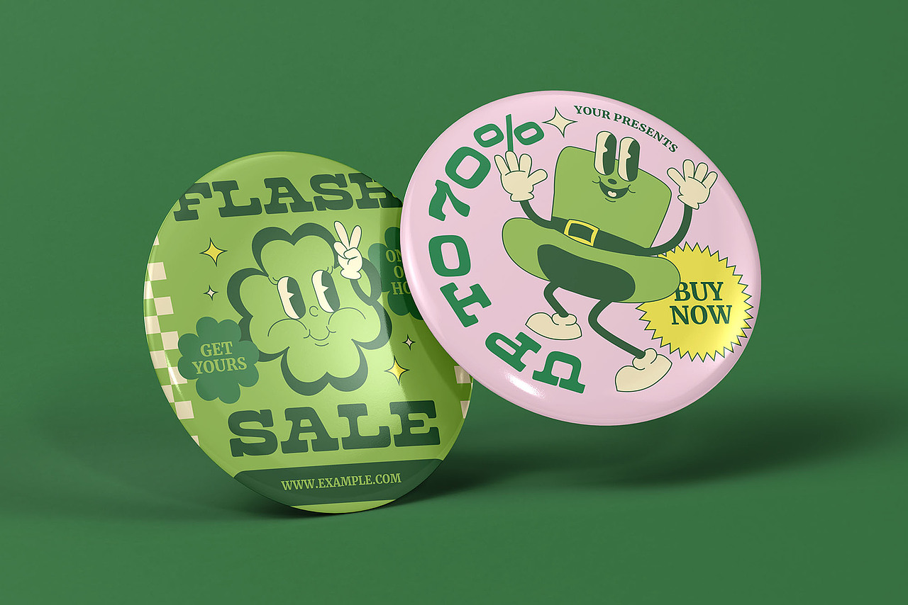 6款圆形金属胸针徽章别针文创周边VI设计作品展示样机（图ZMzkzMTEyMTEy） - 包装 - 站酷设计师作品包装设计原创素材 - 站酷ZCOOL