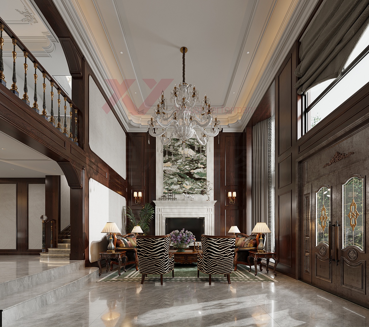 《经典美式别墅家装:岁月沉淀下的奢华与舒适》