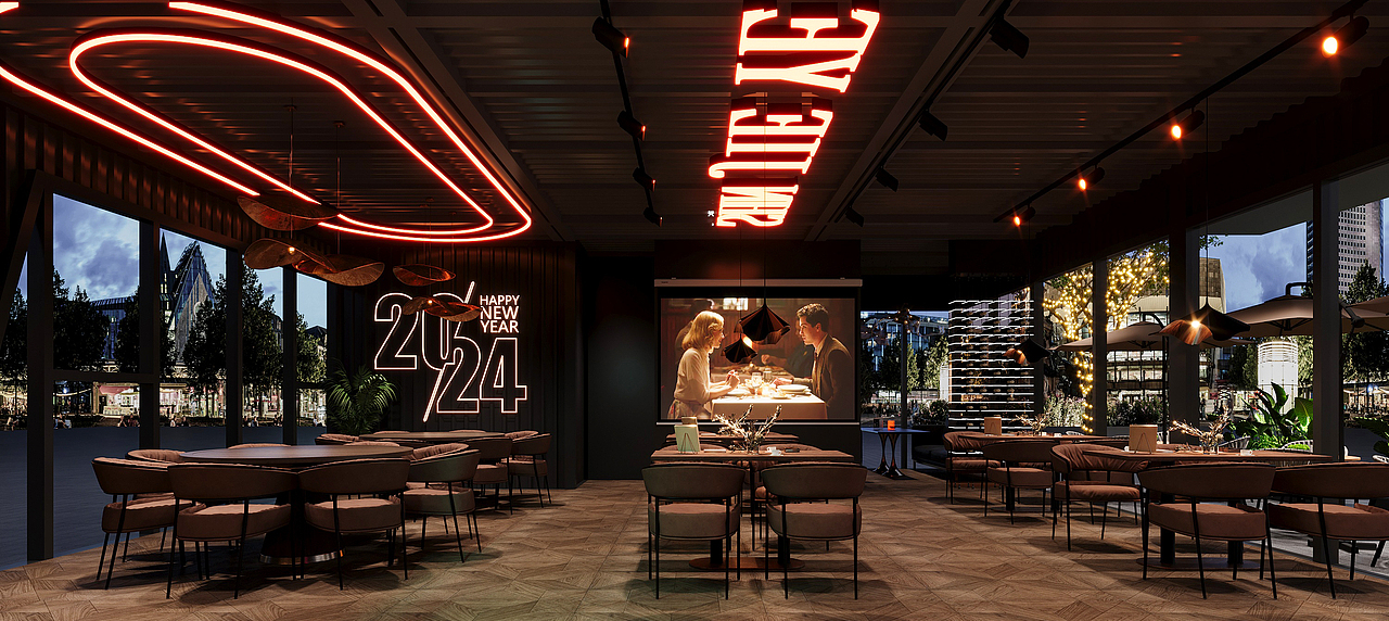 集装箱露营风夜市设计 —— 城市里的野趣乌托邦