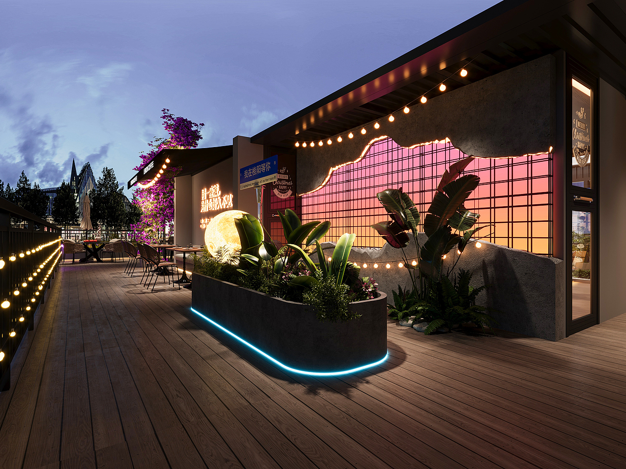 集装箱露营风夜市设计 —— 城市里的野趣乌托邦