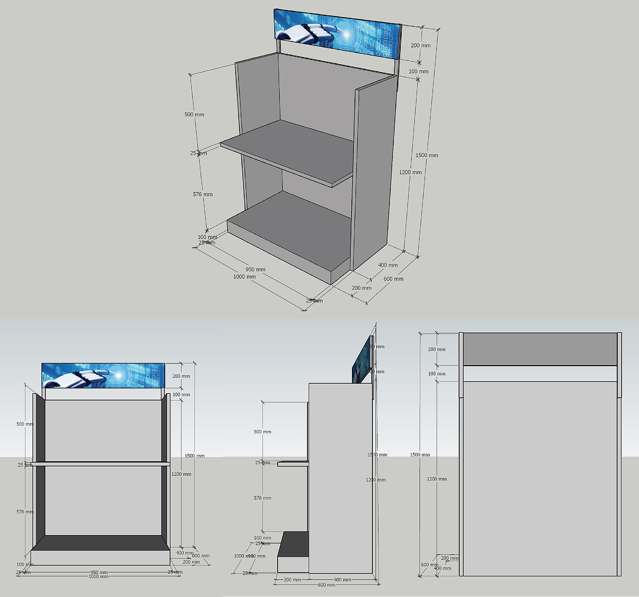 双层单面中岛施工图