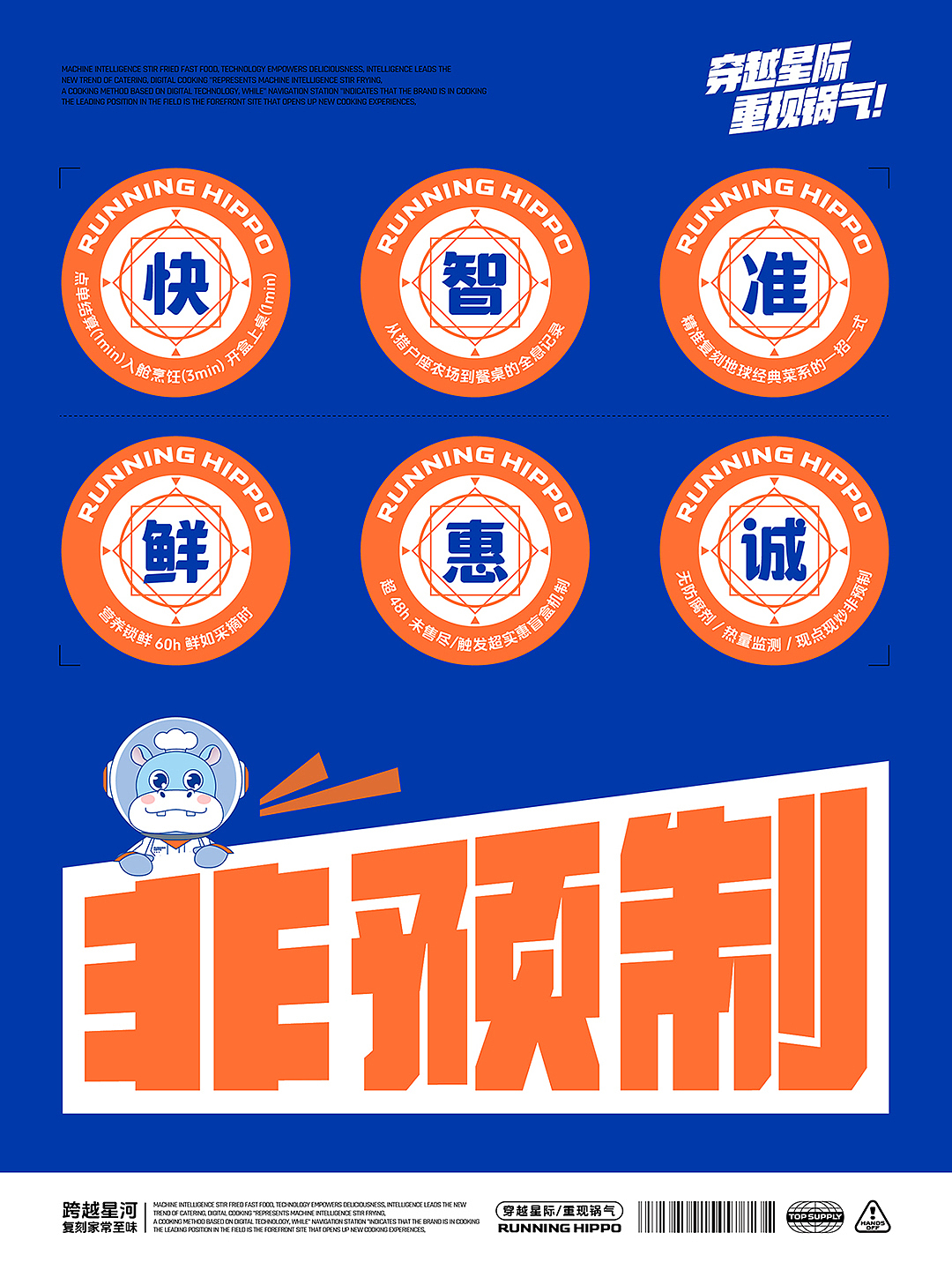 河马快跑现炒快餐品牌全案设计