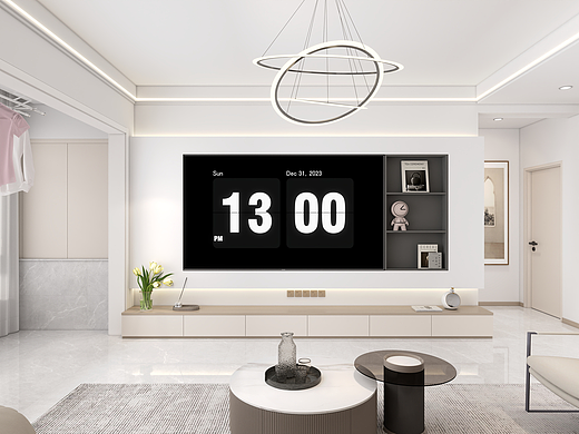 现代清新风——木纹和白色的交融之家