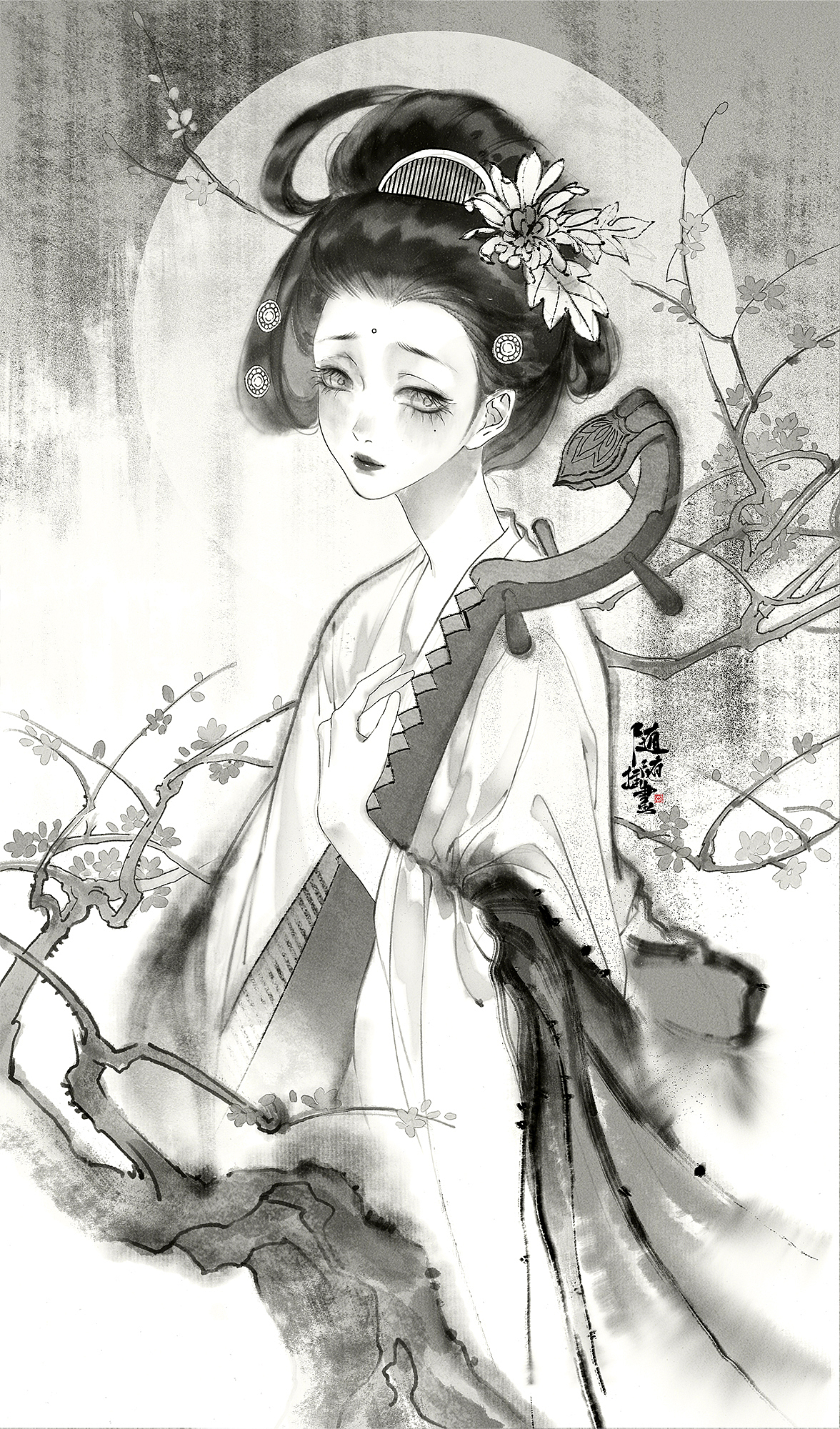 一些水墨黑白练习（图ZMzkzMTM2NjI4） - 创作习作 - 站酷设计师养猫画画的随随原创素材 - 站酷ZCOOL