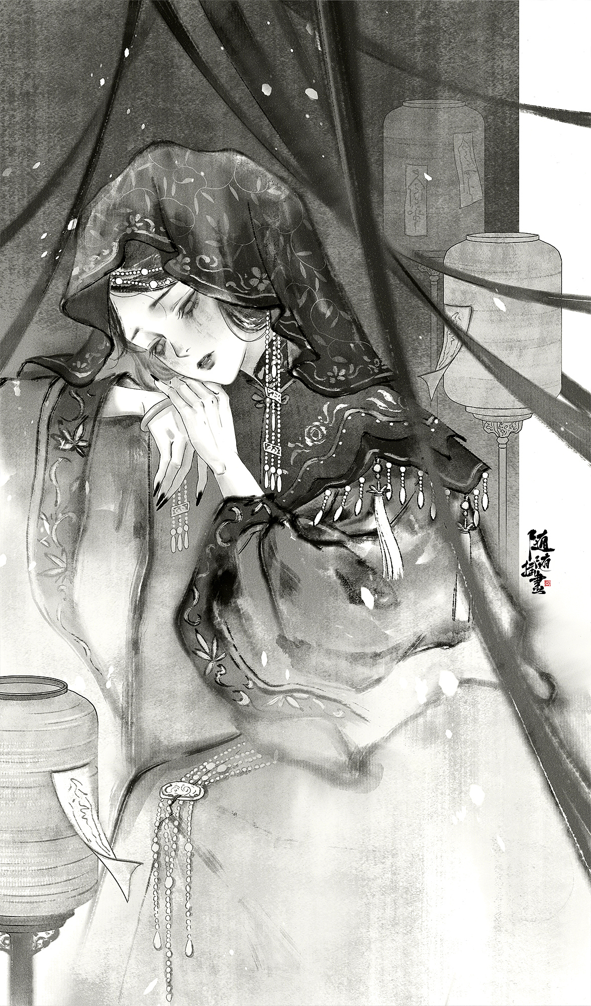 一些水墨黑白练习（图ZMzkzMTM2NjM2） - 创作习作 - 站酷设计师养猫画画的随随原创素材 - 站酷ZCOOL